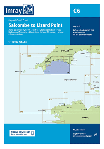 Imray C6 Chart: Salcombe To Lizard Point